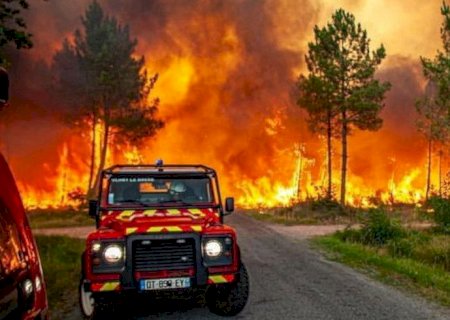Incêndios florestais atingem França e Espanha em meio à onda de calor