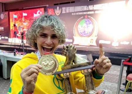 Atleta de MS conquista três medalhas no Mundial de Luta de Braço