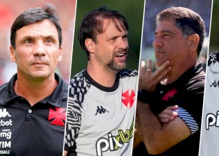 Zé Ricardo foi o técnico que mais pontuou com o Vasco na Série B; confira o ranking