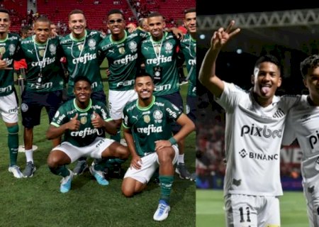 Palmeiras x Santos: excelência na base, mas políticas bem distintas de utilização no profissional