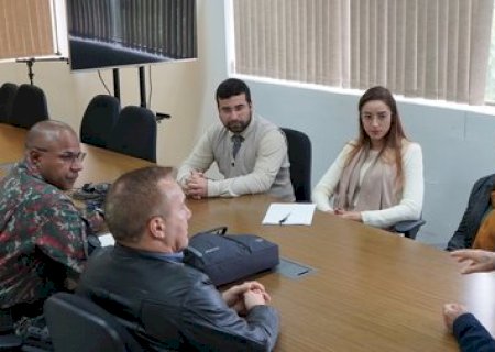 Gilberto Garcia recebe Polícia Militar Ambiental e discute ações conjuntas