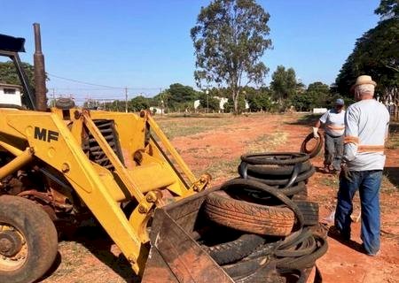 Sodeta recolhe cerca de 1,5 tonelada de pneus em Batayporã e encaminha carga para destinação final correta