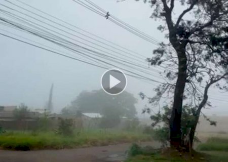 Neblina toma conta de Ponta Porã com alerta de tempestade e queda de temperatura