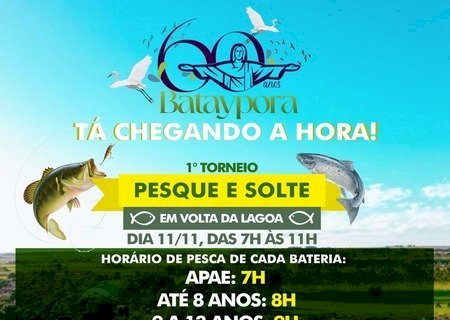 Secel comunica novos horários de baterias do 1º Torneio Pesque e Solte