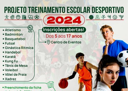 Programa de Treinamento Escolar Desportivo da FUNAEL está com inscrições abertas