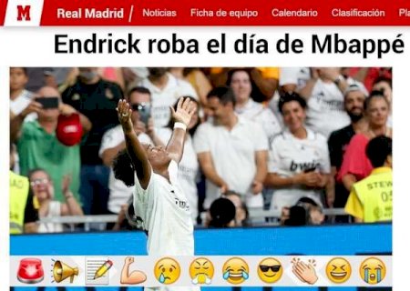 'Endrick rouba o dia de Mbappé': jornais destacam estreia no Real Madrid