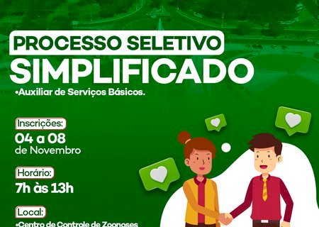 Nova Andradina oferece 40 vagas para Auxiliar de Serviços Básicos