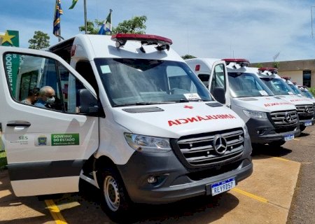 MS investe R$ 12 milhões em 42 novas ambulâncias para saúde pública