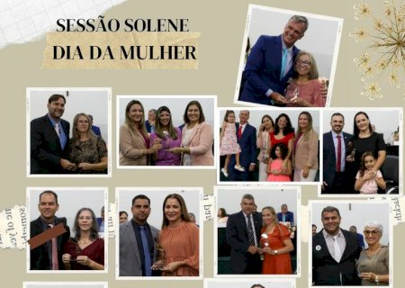 Em sessão solene, Câmara de Nova Andradina evidencia trajetória de 13 mulheres notáveis
