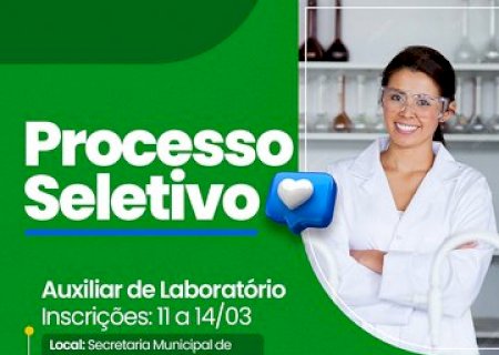 Prefeitura abre seleção para profissionais da Saúde