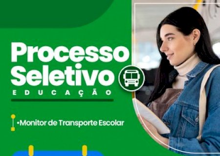 SEMEC abre processo seletivo para Monitor de Transporte Escolar