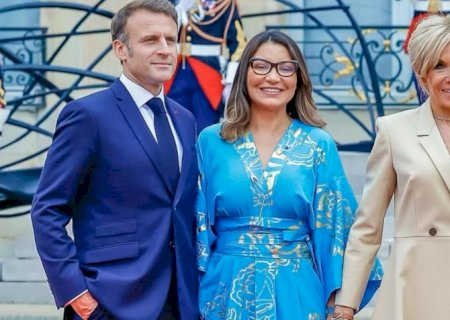 Janja e Brigitte Macron vão a desfile de brasileiras em Paris
