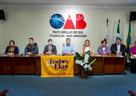 Nova Andradina abre “Agosto Lilás' com apelo por justiça e fim da violência contra a mulher