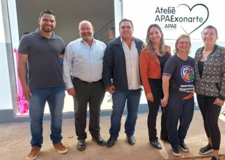 Parceria entre Câmara e Apae é evidenciada em inauguração de novos espaços de arte e inclusão