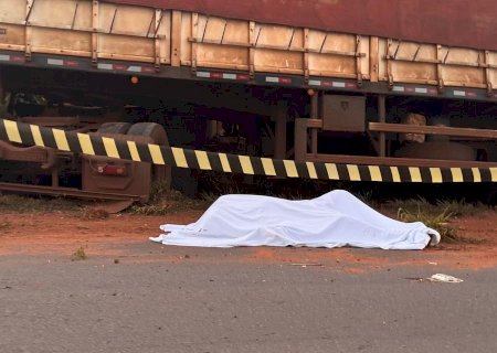 Colisão entre carreta e carro deixa uma pessoa morta na MS-134 entre Batayporã e Nova Andradina