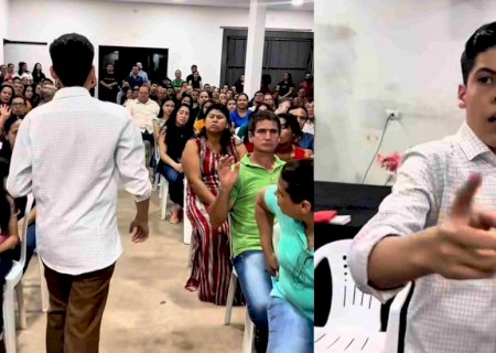 Pastor mirim explode com fiel ao ser chamado de falso profeta em igreja de MS: ‘você tem amante’