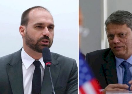 Eduardo Bolsonaro mantém críticas a Tarcísio, mas admite apoiá-lo contra Lula