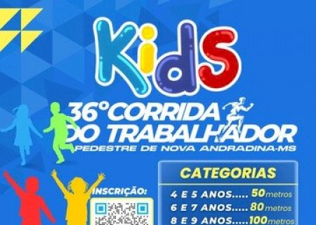 Corrida Kids destaca nova geração no aniversário de Nova Andradina
