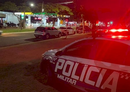 Manobra perigosa em via pública termina com motociclista conduzido à delegacia em Nova Andradina