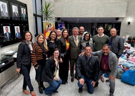 Solidariedade que transforma: Gabinete de Hashioka na Alems arrecada 1.246 peças durante campanha “Seu Abraço Aquece”