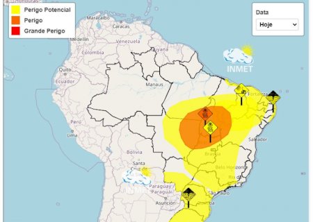 Alerta de tempestade atinge 54 cidades de MS; Dourados pode ter chuva e ventos fortes nesta quarta